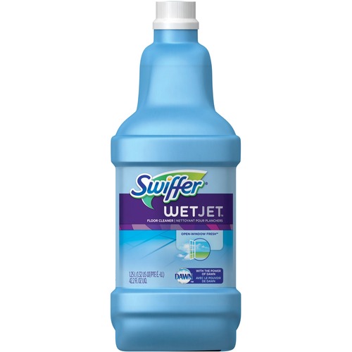 WETJET SYSTEM CLEANING-SOLUTION REFILL, FRESH SCENT, 1.25 L BOTTLE, 4/CARTON