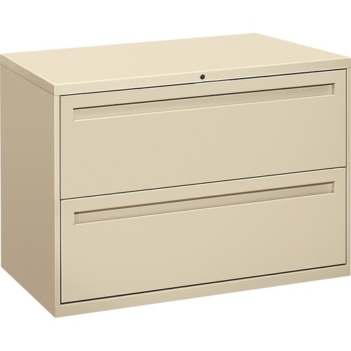 700 SERIES TWO-DRAWER LATERAL FILE, 42W X 18D X 28H, PUTTY