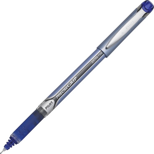 PRECISE GRIP STICK ROLLER BALL PEN, EXTRA-FINE 0.5MM, BLUE INK, BLUE BARREL