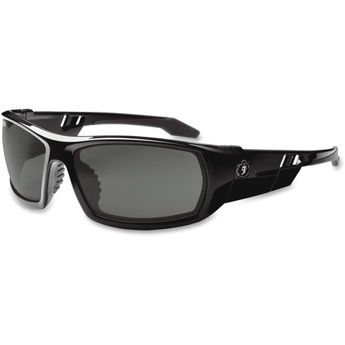 Skullerz Odin Safety Glasses, Black Frame/smoke Lens, Nylon/polycarb