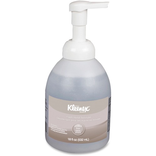 Kimberly-Clark Professional  Hand Sanitizer, Foam, Alcohol-free, 18oz Pump Bottle, Clear