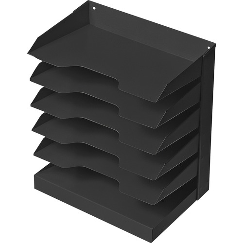 7520014570719 SKILCRAFT VERTICAL DESK FILE, 6 SECTIONS, LETTER SIZE FILES, 12" X 8.5" X 15", BLACK