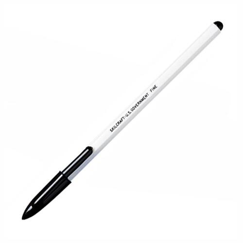 PEN,BALLPOINT,STICK,BK,12PK