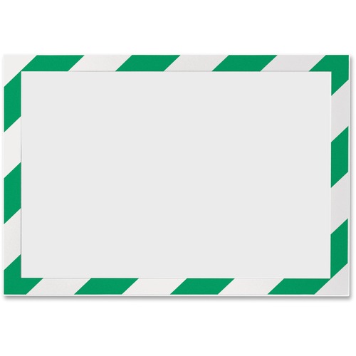Durable Office Products  Self Adhesive Frame, Ltr, Green/White