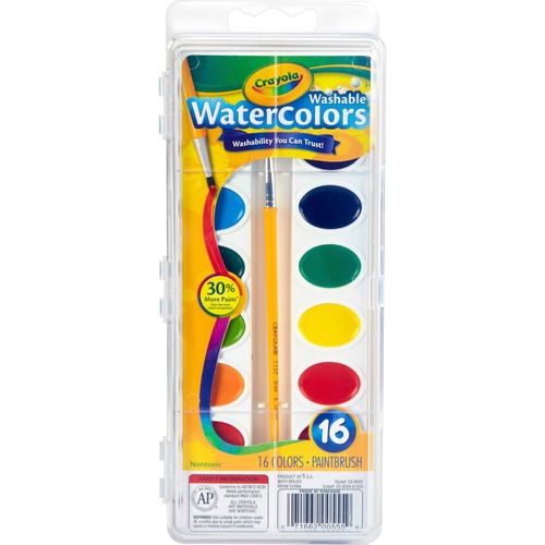 PAINT,WATERCOLORS,WSH,16CT