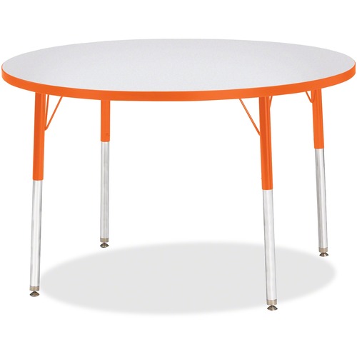 Jonti-Craft, Inc.  Activity Table, Round, 24"-31"x42", Orange