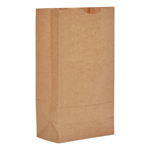 GROCERY PAPER BAGS, 60 LBS CAPACITY, #10, 6.31"W X 4.19"D X 12.38"H, KRAFT, 1,000 BAGS