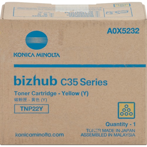 Konica Minolta A0X5232 Yellow OEM Toner Cartridge