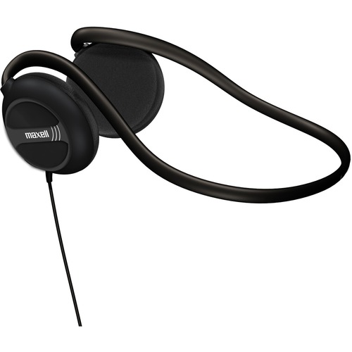 Nb201 Stereo Neckband Headphones, Black, 49.5" Cord