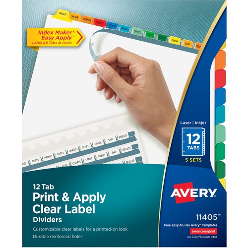 DIVIDERS,INDEX,12TAB,BRIGHT