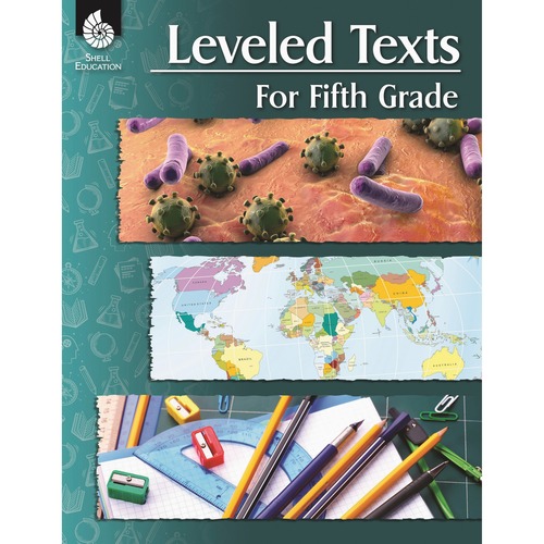 Shell Education Teacher Created Materials  Leveled Texts for Fifth Grade, 144-Page, 8-1/2"Wx11"H, Multi