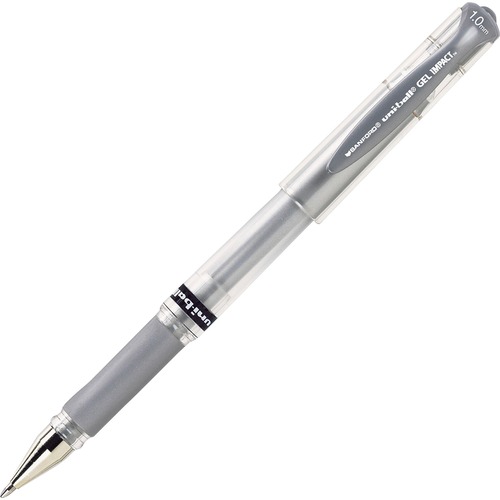 uni-ball Corporation  Gel Impact Pen, 1.0 mm, Metallic Silver