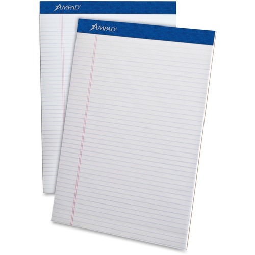 PERFORATED WRITING PADS, NARROW RULE, 8.5 X 11.75, WHITE, 50 SHEETS, DOZEN