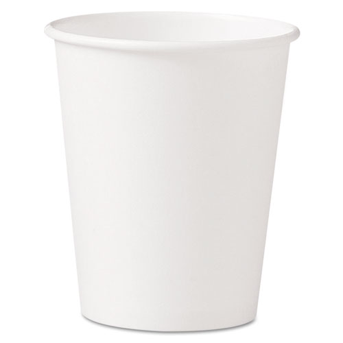 Polycoated Hot Paper Cups, 10 Oz, White