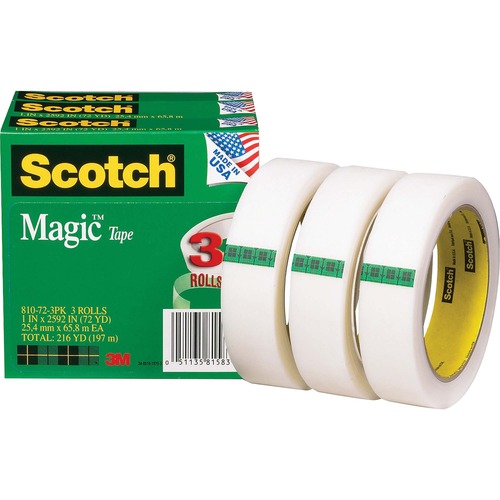 TAPE,ROLL,INVIS,1X2592",3PK