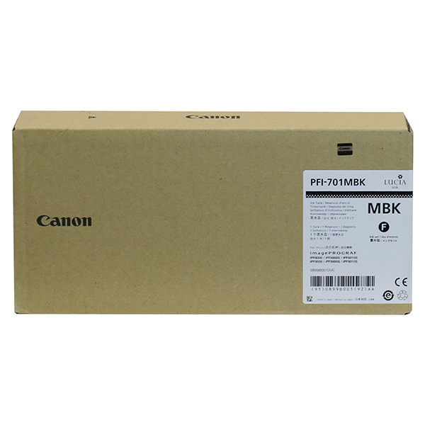 Canon 0899B001 (PFI-701MBk) Matte Black OEM Inkjet Cartridge