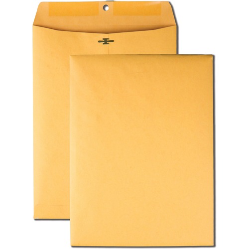 Quality Park  Clasp Envelopes, Hi-Bulk, 9"x12", 100/BX, Kraft