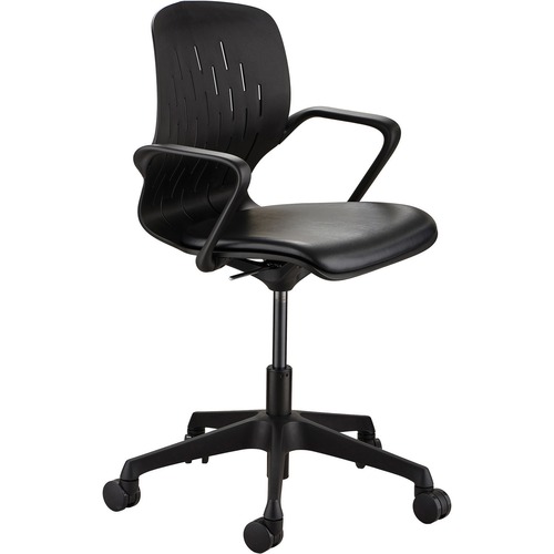 CHAIR,DESK,SHELL,BLACK