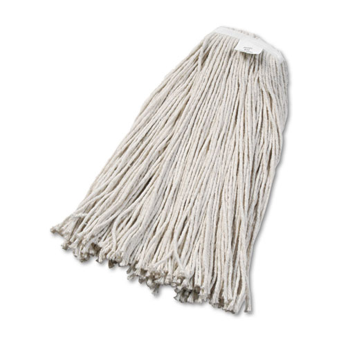 Cut-End Wet Mop Head, Cotton, No. 32, White, 12/carton