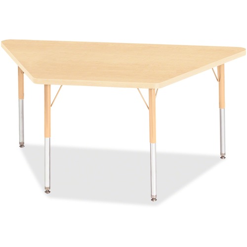 Jonti-Craft, Inc.  Activity Table, Trapezoid, 24"-31"x30"x60", Maple