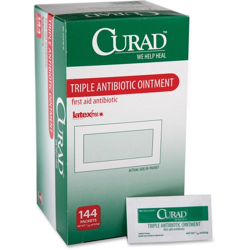 Medline  Antibiotic Ointment, Curad, 144/BX, White/Green
