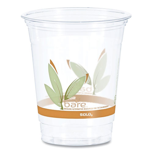 Bare Eco-Forward Rpet Cold Cups, 12-14 Oz, Clear, 50/pack, 1000/carton