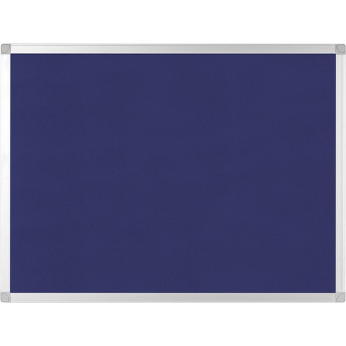 Bi-silque  Bulletin Board, Blue Fabric, 36"Wx48"Lx1/2"H, Blue