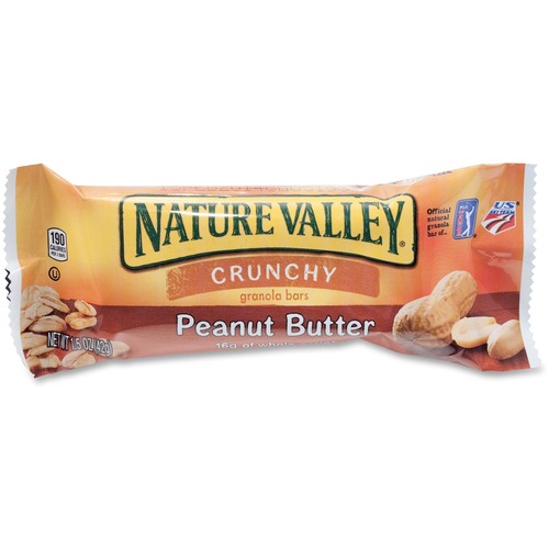 General Mills  Granola Bars, Crunchy, 1.5 oz. Bars, 18/BX, Peanut Butter