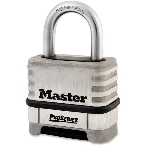 Proseries Stainless Steel Easy-To-Set Combination Lock, Stainless Steel, 5/16"