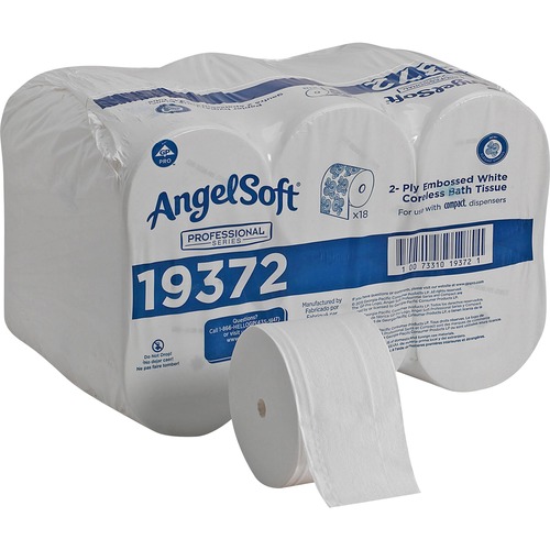 TISSUE,ROLLS,2-PLY,CORELESS