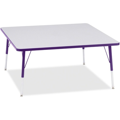 Jonti-Craft, Inc.  Activity Table, Square, 24"-13"x48"x48", Purple