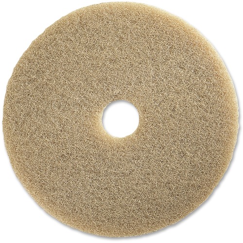 Genuine Joe  Ultra High-Speed Floor Pads, Open Web, 20", 5/CT, Champagne