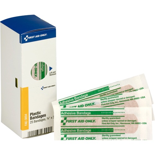 Smartcompliance Plastic Bandages, 3/4" X 3", 25/box