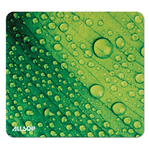 Naturesmart Mouse Pad, Leaf Raindrop, 8 1/2 X 8 X 1/10