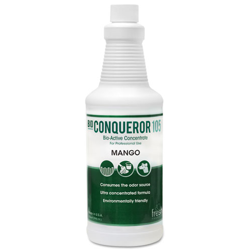 BIO CONQUEROR 105 ENZYMATIC ODOR COUNTERACTANT CONCENTRATE, MANGO, 32 OZ, 12/CARTON