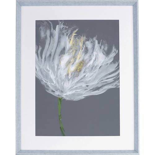 Lorell  Art, White Flower I, 27-1/2"Wx2"Lx35-1/2"H, Gray/White
