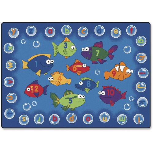 Carpets for Kids  Fishing for Literacy Rug, Rectangle, 8'x12'