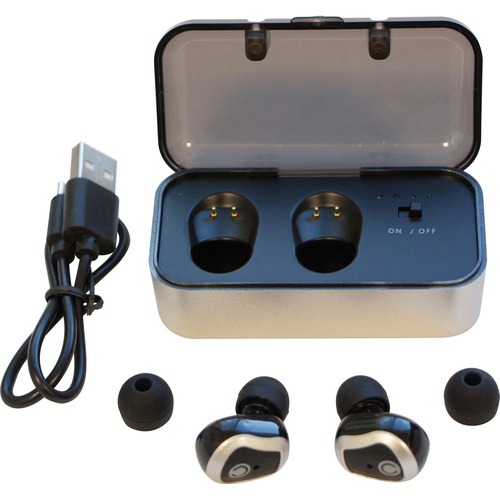 Konf Buds Tw Wireless Bluetooth Ear Buds, Black/silver