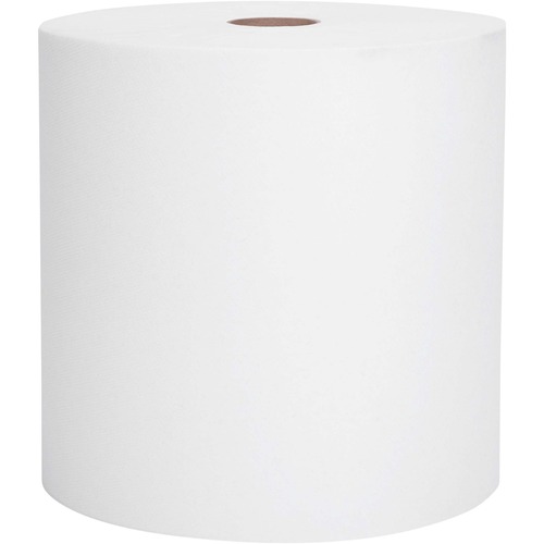 ESSENTIAL HARD ROLL TOWEL, 1.5" CORE, 8 X 800FT, WHITE, 12 ROLLS/CARTON