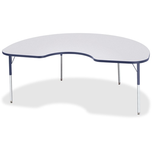 Jonti-Craft, Inc.  Activity Table, Kidney, 24"-31"x48"x72", Navy