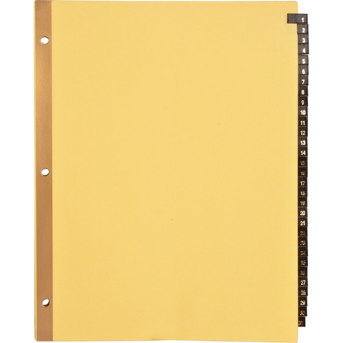 DIVIDER,LEATHER TABS,1-31