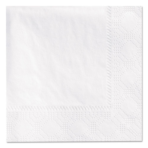 Beverage Napkins, 2-Ply, 9 1/2 X 9 1/2, White, 3000/carton