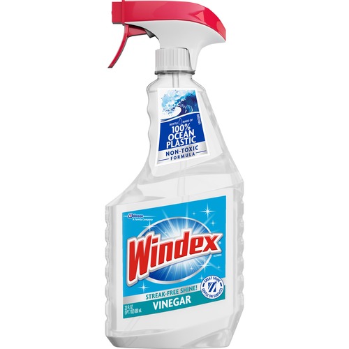 S.C. JOHNSON & SON, INC  Multi-Surface Cleaner, Windex, Vinegar, 23oz, 8/CT, Clear