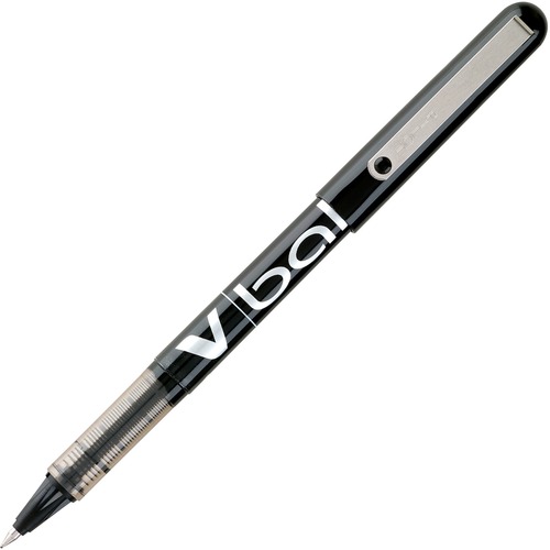 VBALL LIQUID INK STICK ROLLER BALL PEN, 0.5MM, BLACK INK/BARREL, DOZEN