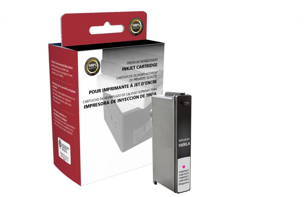 CIG Remanufactured High Yield Magenta Ink Cartridge (Alternative for 14N1070 14N1094 #100XL) (600 Yield)