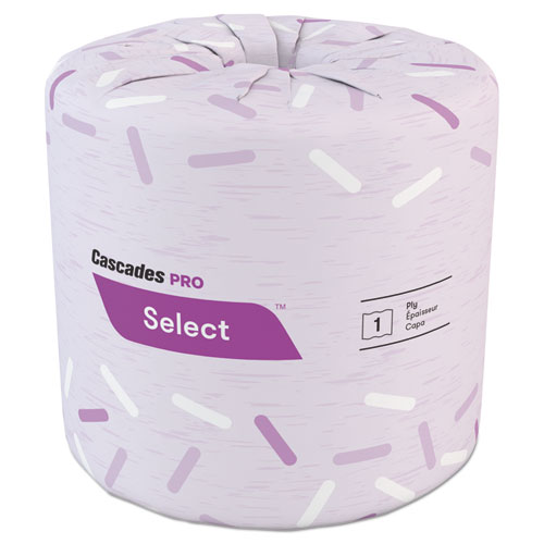 SELECT STANDARD BATH TISSUE, 1-PLY, WHITE, 4.25 X 3.8, 1000 SHEETS/ROLL, 96 ROLLS/CARTON