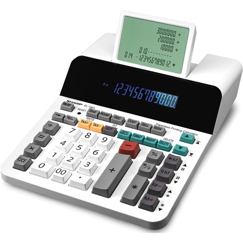 El-1901 Paperless Printing Calculator With Check And Correct, 12-Digit Lcd