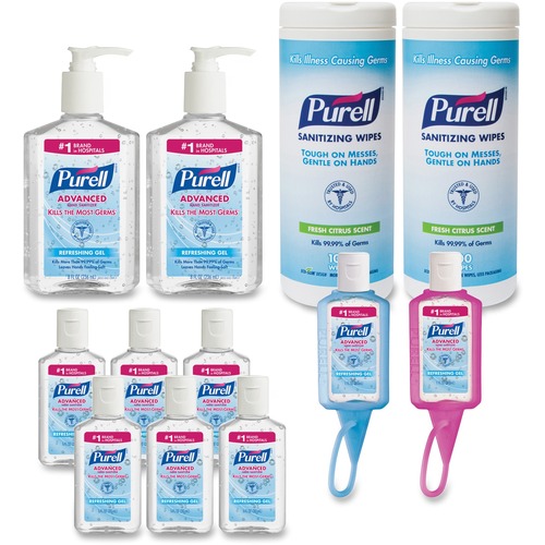 Gojo  Office Starter Kit, PURELL Hand Sanitizers & Wipes, 6/CT, WE