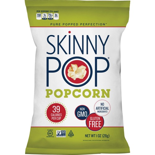 Skinny Pop Popcorn  Popcorn, Cholesterol-Free, 1 oz, 12/CT, Multi