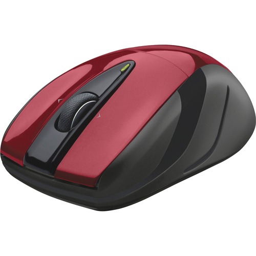 M525 WIRELESS MOUSE, 2.4 GHZ FREQUENCY/33 FT WIRELESS RANGE, LEFT/RIGHT HAND USE, RED